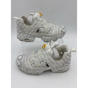 Vetements x Reebok Instapump Fury OG Emoji Sneakers White Print Size 7 Pumps